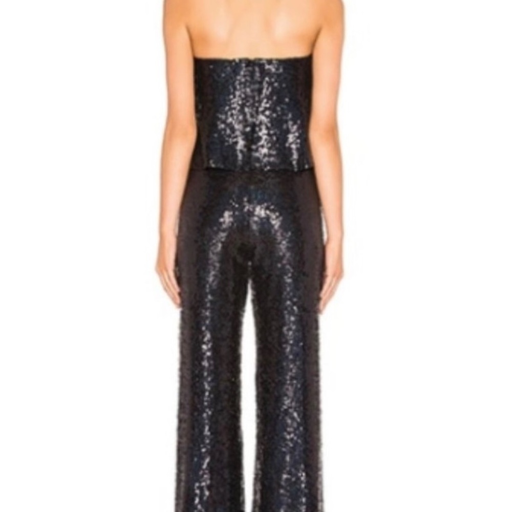 Lovers + Friends Sequin Lined Strapless Jumpsuit … - image 2